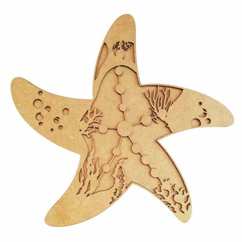 Atiladecor, Artesanato Lda - Wholesale Cutouts - Epoxy Resin Woods - Starfish 25cm0