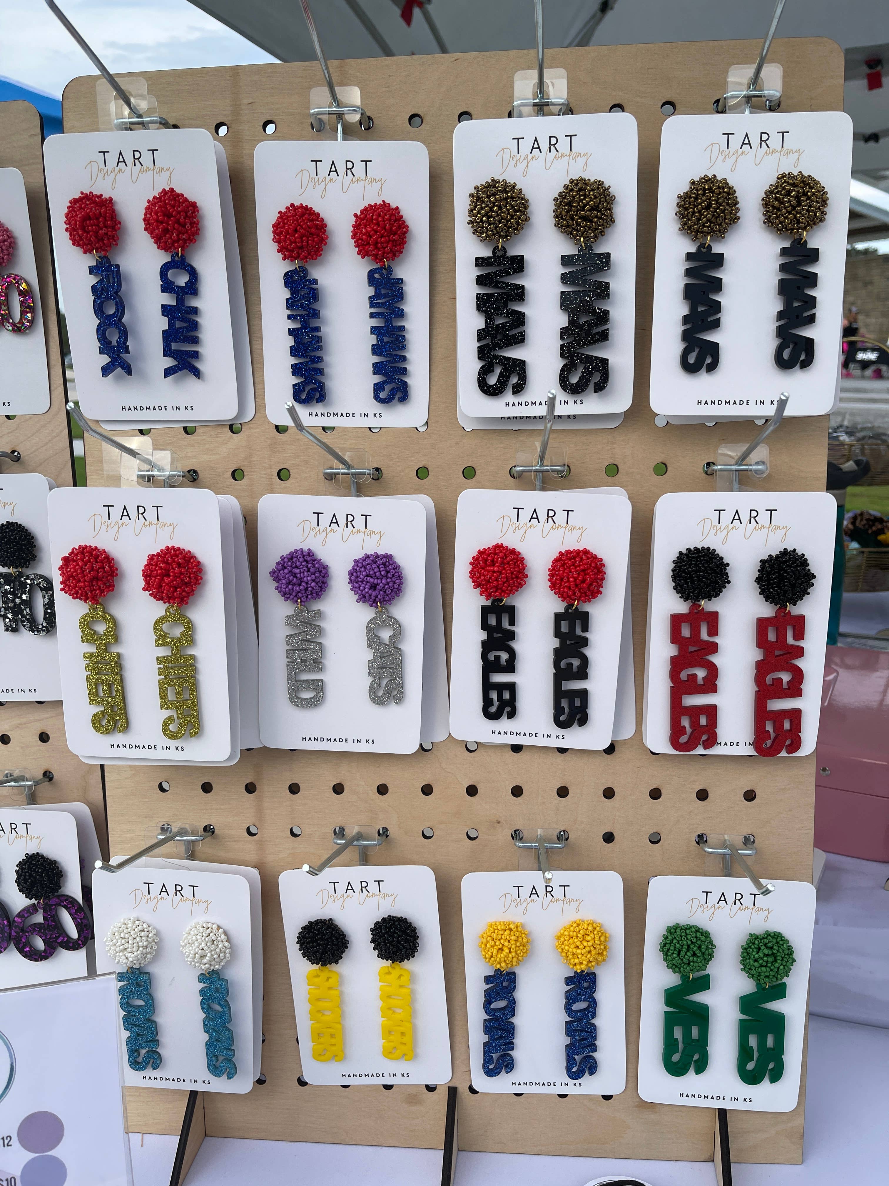 TART Design Co. LLC - Wholesale Dangle Earrings - Game Day Custom School/Team Earrings6