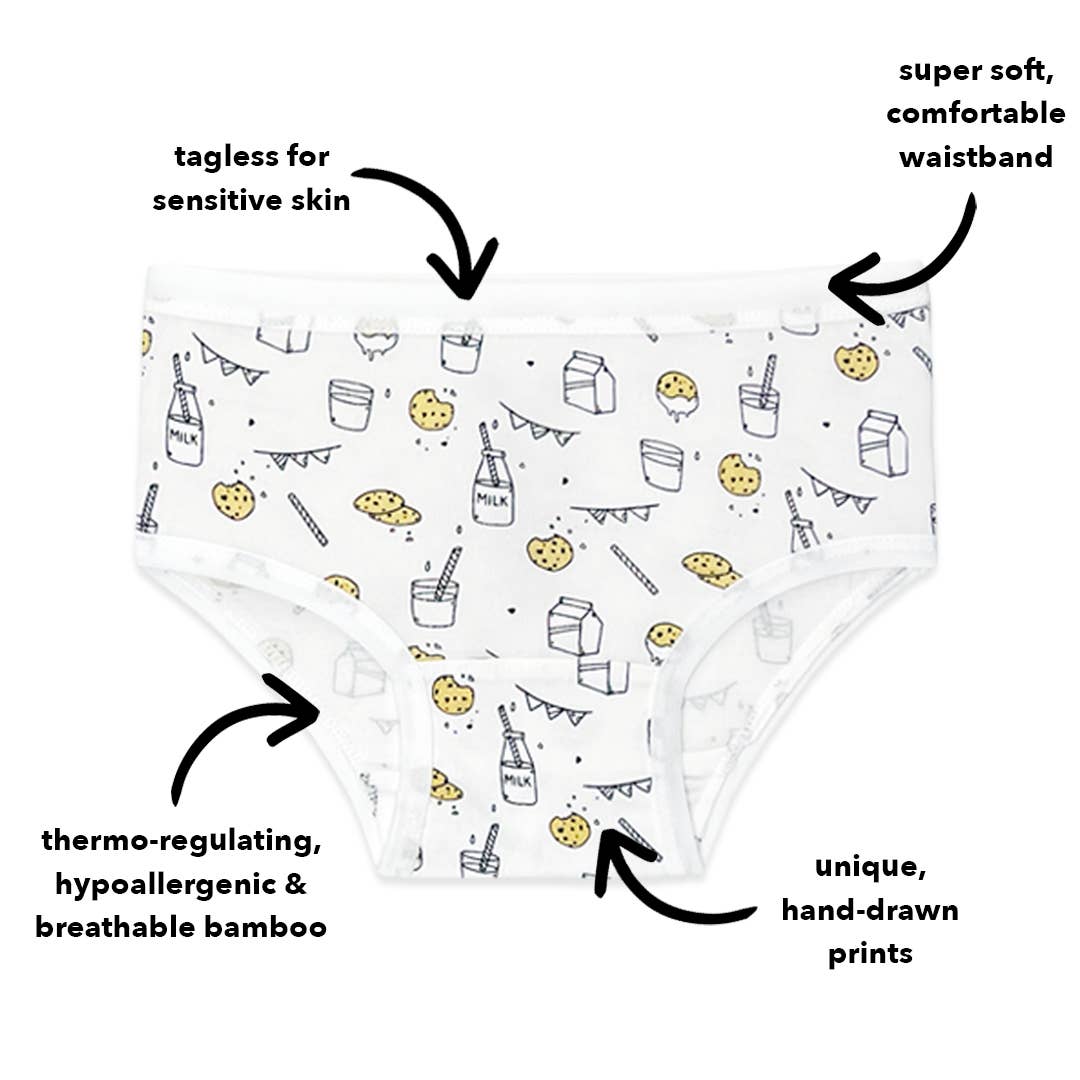 Bellabu Bear - Wholesale Underwear - Kids - Girl's Bamboo Underwear 7-Pack3