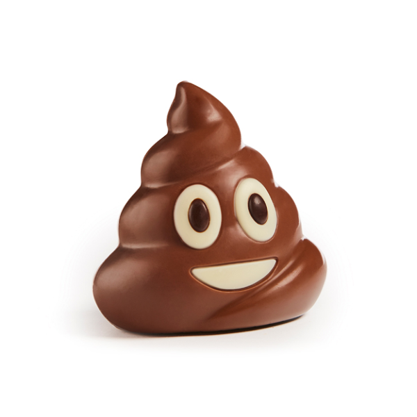 ADG Diffusion - Vente Chocolat - EMOJI CROTTE EN CHOCOLAIT AU LAIT - 10 sachets de 50g0