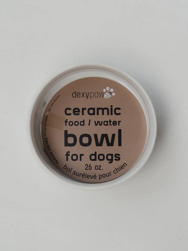 Food du Jour Ceramic Dog Bowl – 26oz/6.3 inches for wholesale by dexypaws