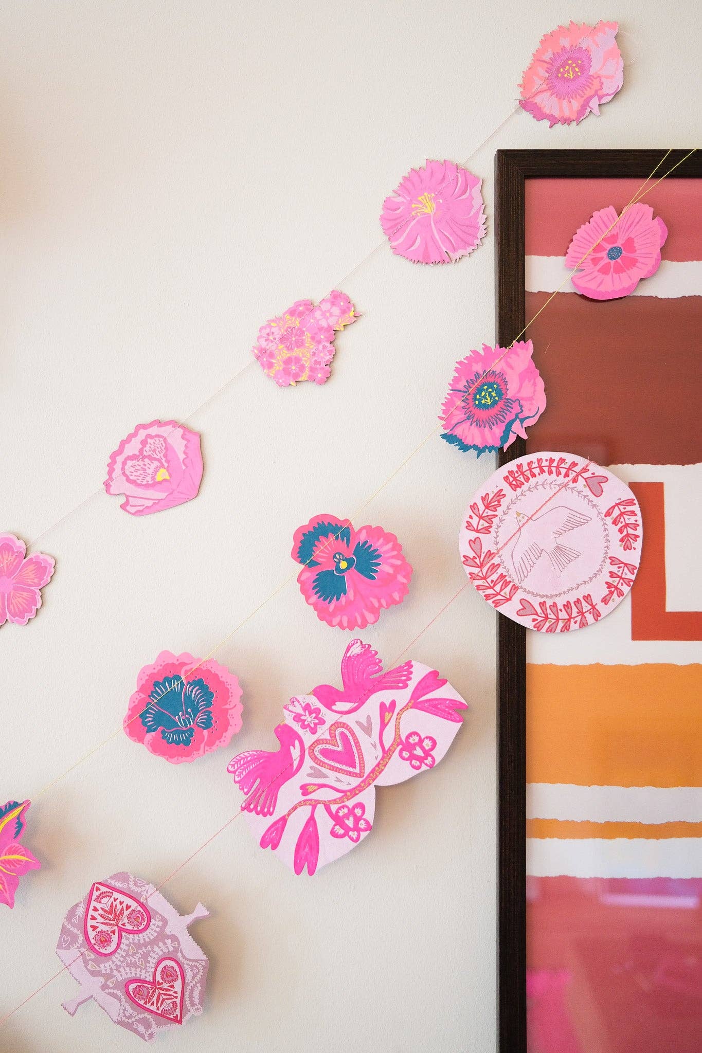 East End Press - Venta al por mayor Banderines/guirnaldas - Guirnalda cosida de jardín de primavera7