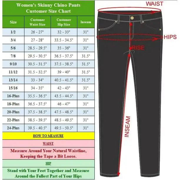 Galaxy By Harvic - Wholesale Pants - Women's - Girl's Super Stretchy Skinny 5-Pocket Uniform Chino Pants9