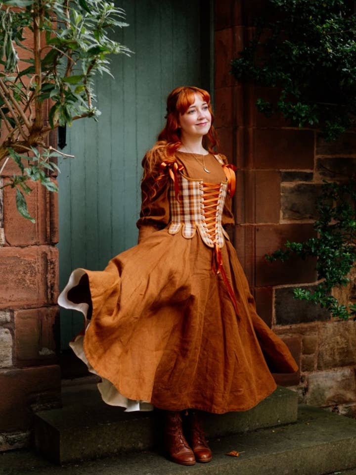 Red Poppy Hawthorn Dress, Long Sleeve for wholesale on Faire38