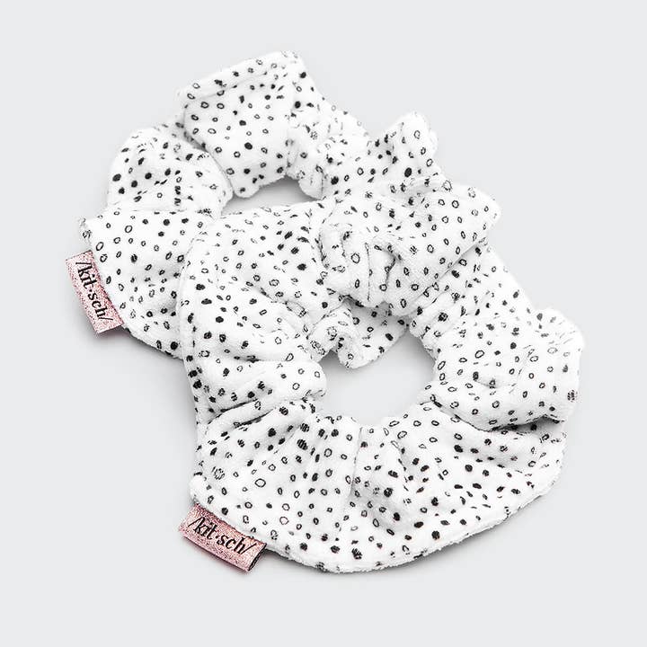 KITSCH - Wholesale Scrunchie - Women's - Towel Scrunchie 2 Pack - Micro Dot2
