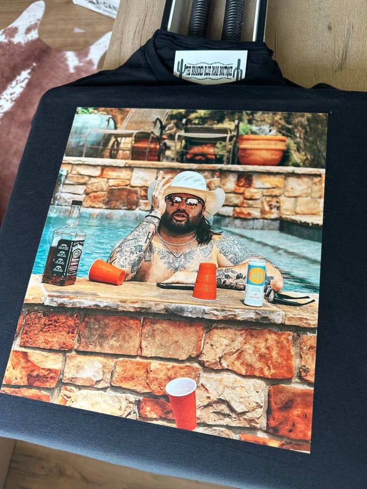 The Branded Blue Roan - Wholesale Screen printed t-shirt – Women′s - Pool Time western graphic tee 0