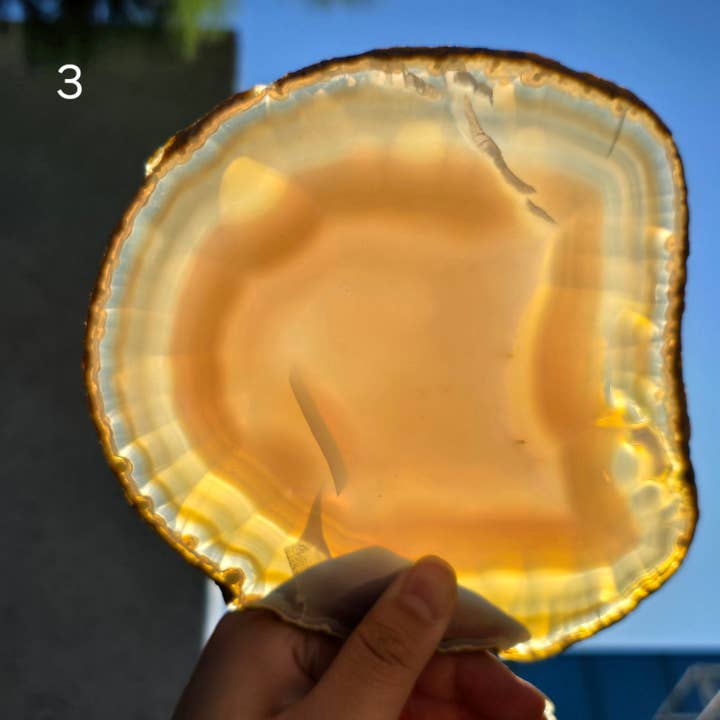 Rock Paradise – wholesale Spiritual stone/crystal – Iris Agate Crystal Slice - You Choose