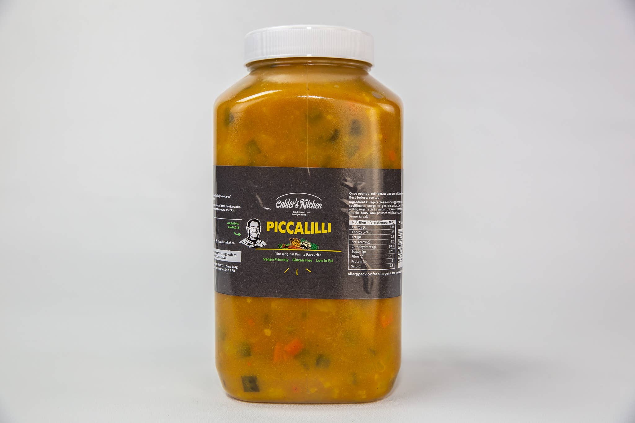 Calder's Kitchen - Wholesale Pickled Vegetables - Traditional Piccalilli Catering Pack, 2.3kg (Gluten Free)7