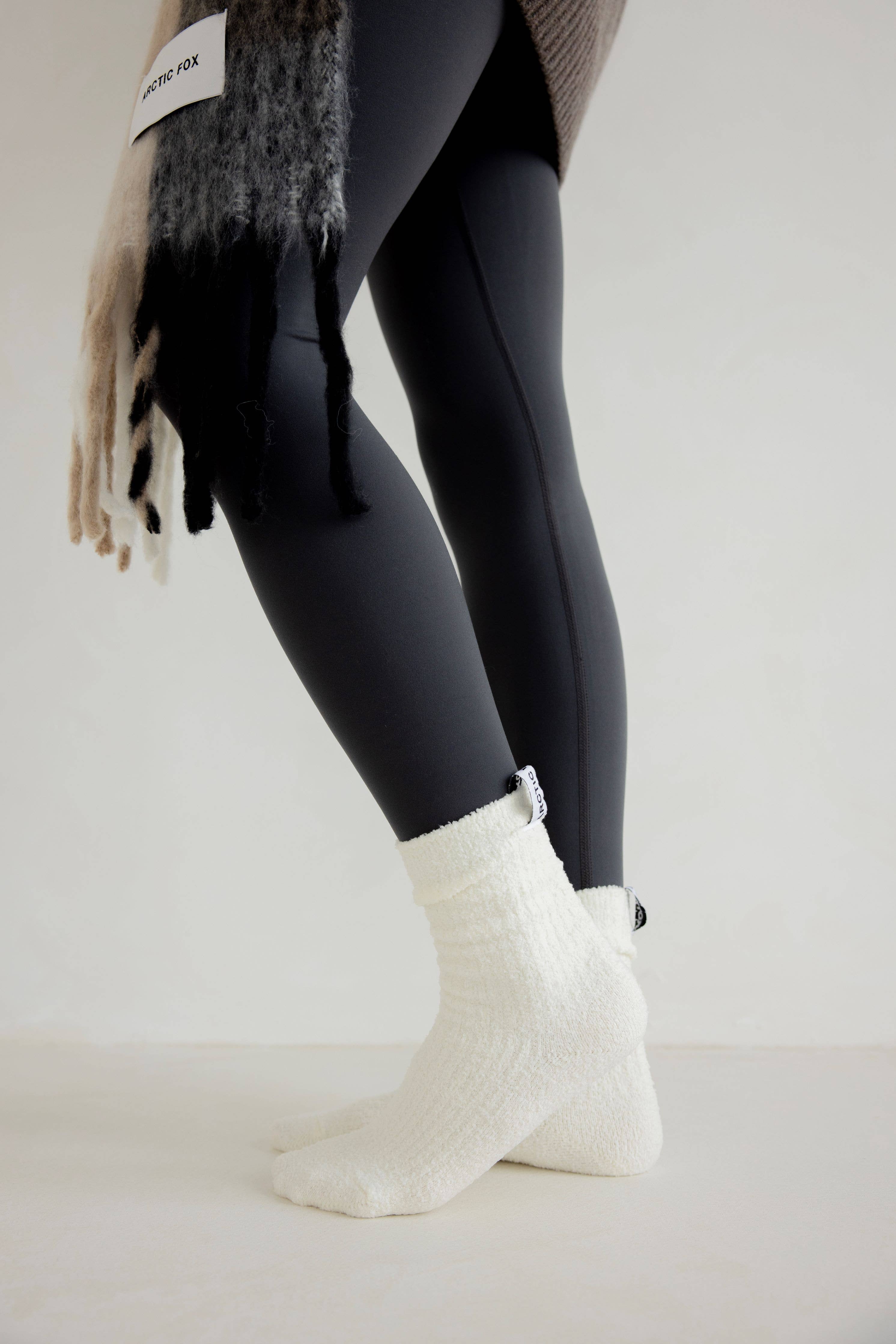 Arctic Fox & Co. - North America - Wholesale Socks - Women's - Cosy Socks - 100% Recycled - White - FW257