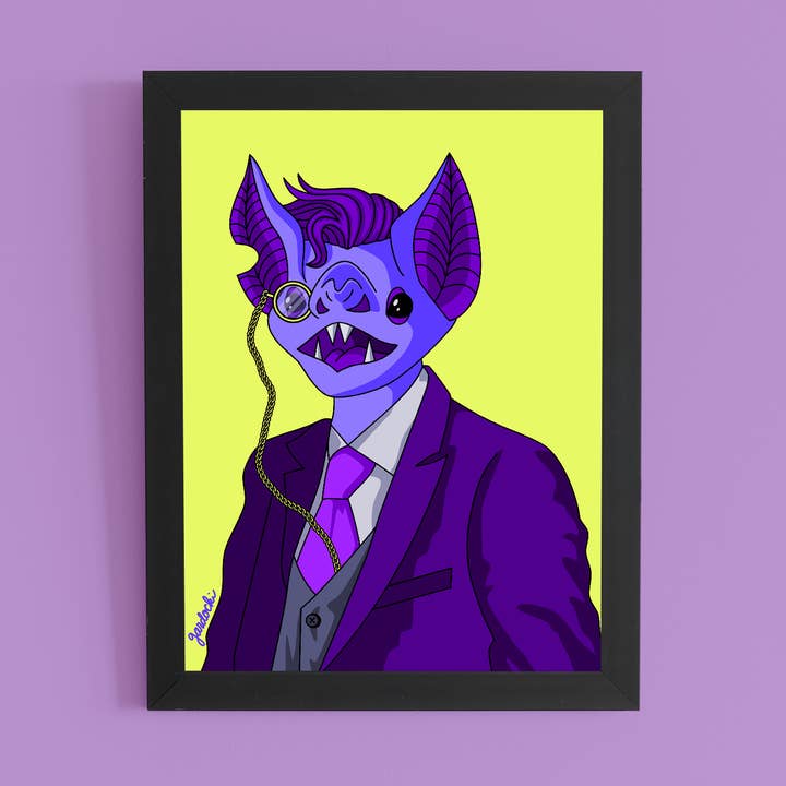 Lámina Professor Bat para venta al por mayor de Brianna Gardocki Art