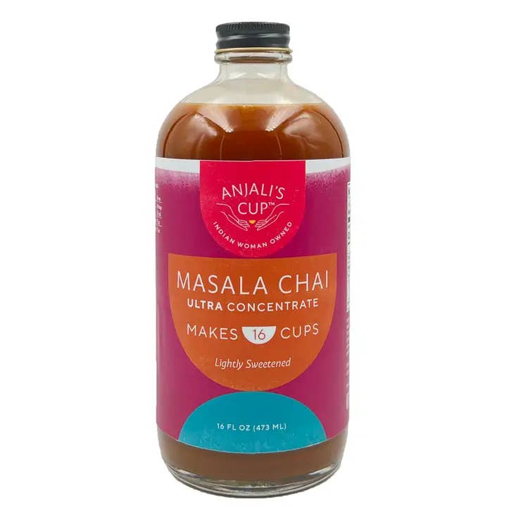 Masala Chai Ultra Concentrate 16 oz - Chai Concentrate for wholesale by Anjali's Cup