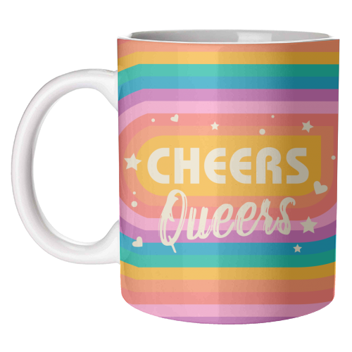 ART WOW - Wholesale Coffee Mug - Mugs 'Cheers Queers - Pride Rainbow June0