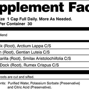 Dr. Tates Herbal Tinctures & Tonics, LLC - Wholesale Oral Supplement/Vitamin - Dr. Tates Herbal Blood Tonic2