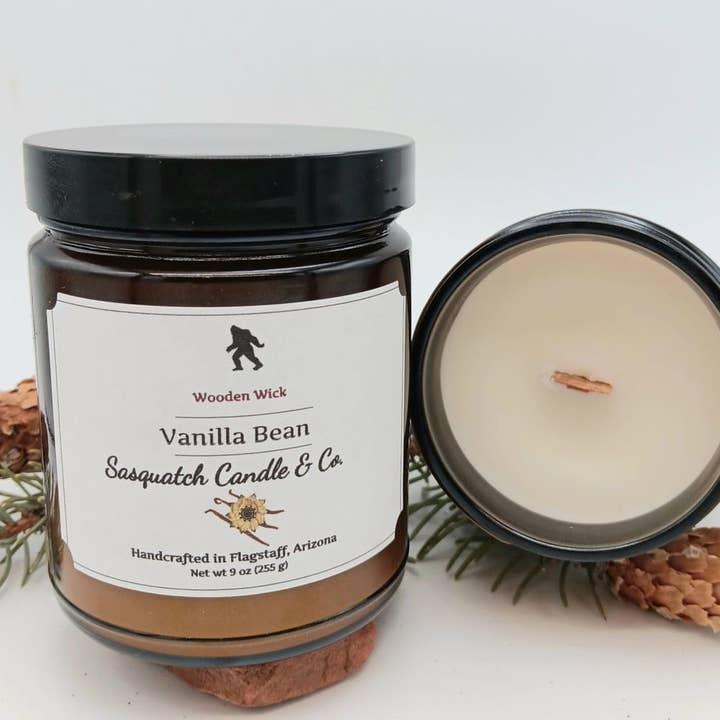 Sasquatch Candle Company - Wholesale Jar/Filled Candle - Vanilla Bean1