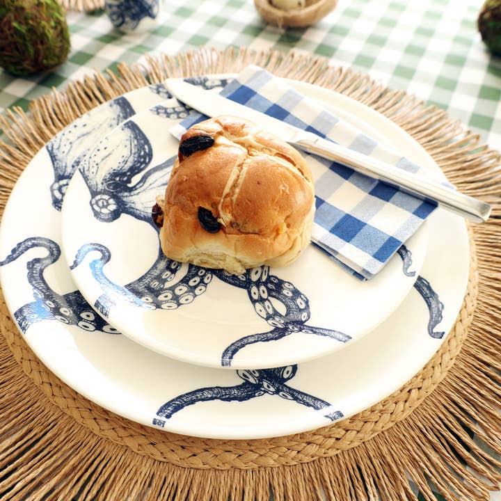 Cream Cornwall - Wholesale Dinner Plate - Bone China Octopus Side Plate4