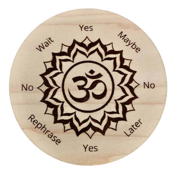 4" Maple Wood Mini Pendulum Om Board for wholesale by Moon Child