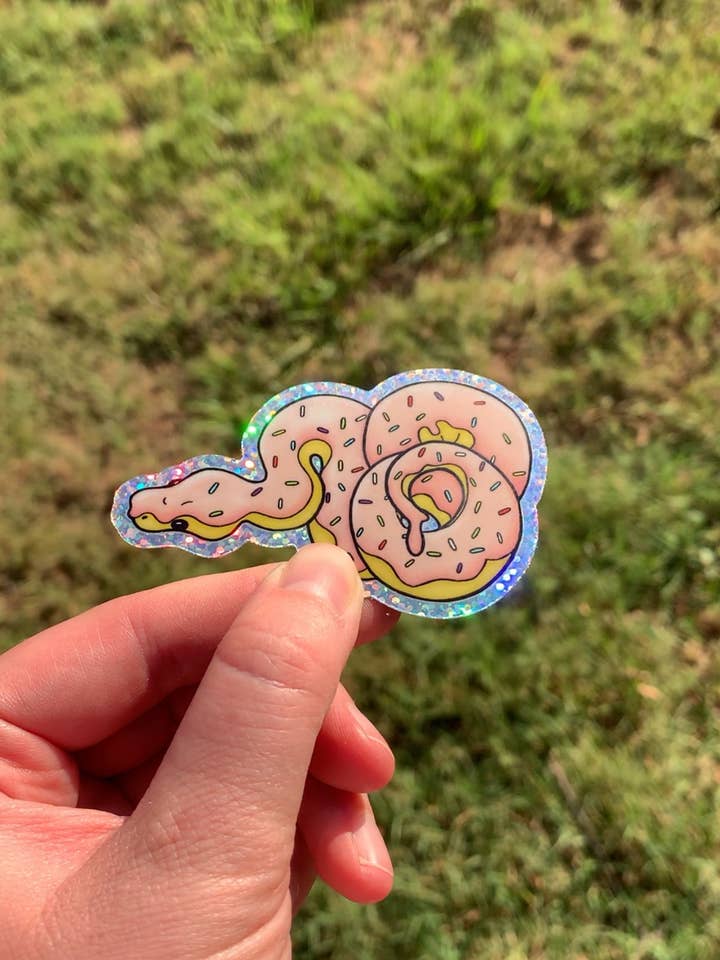 Sparkly Donut Snake for wholesale by GAAS Art