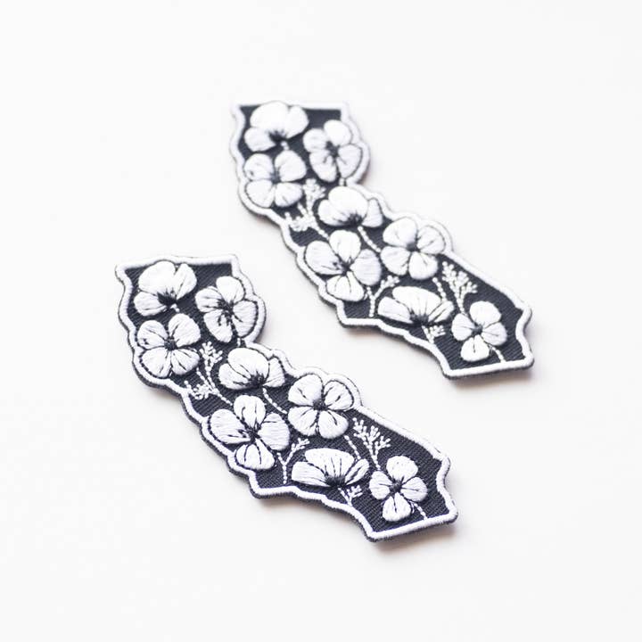 Union Made - Wholesale Patch - California State Poppies Embroidered Iron on Patch4