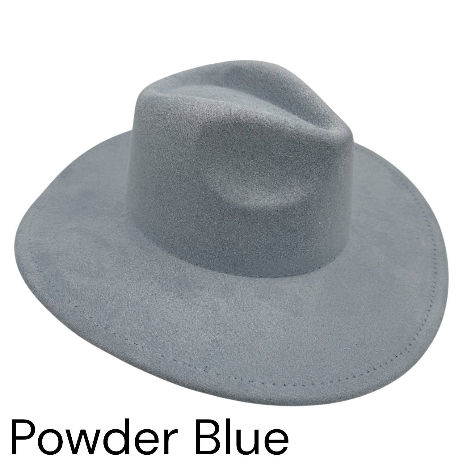 KW Laser Supplies - Wholesale Fedora - Women's - Vegan Suede Wide Brim Hats5