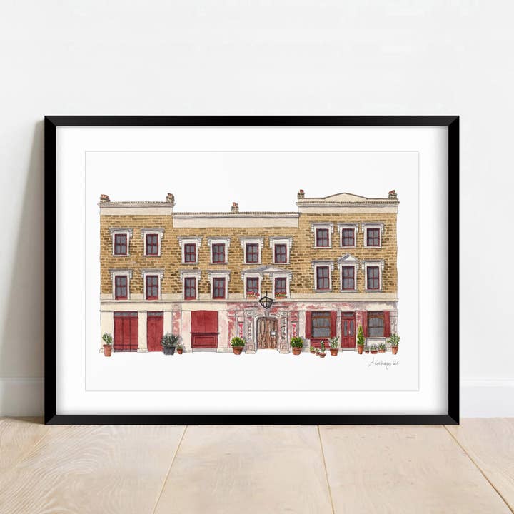East End - Wilton's Music Hall - Impresión giclée (sin marco) - T para venta al por mayor de Ana Gallego Illustrations