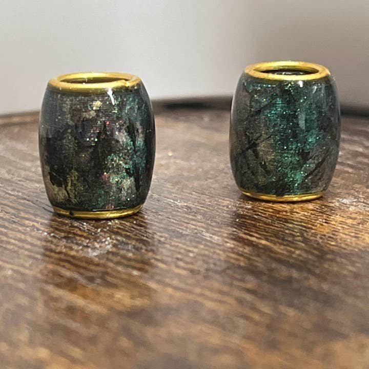 elevated loc jewelry - Wholesale Hair Accessories Set - Women's - Labradorite Style Beads for Locs, Braids-Set of 53