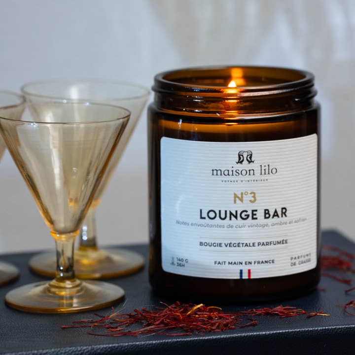 Vegetable Scented Candle No.3 Lounge Bar 140g for wholesale by Maison Lilo