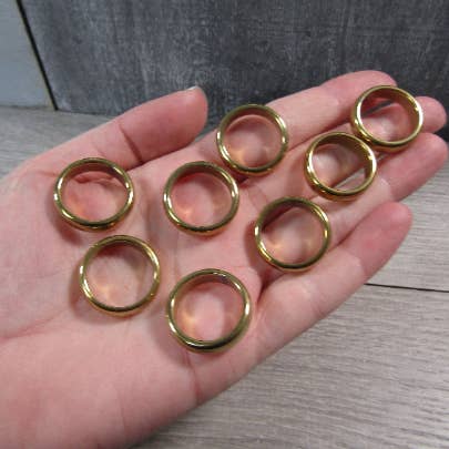 Keystone Crystals - Wholesale Band/Stacked Ring - Hematite Band Rings Set of 50