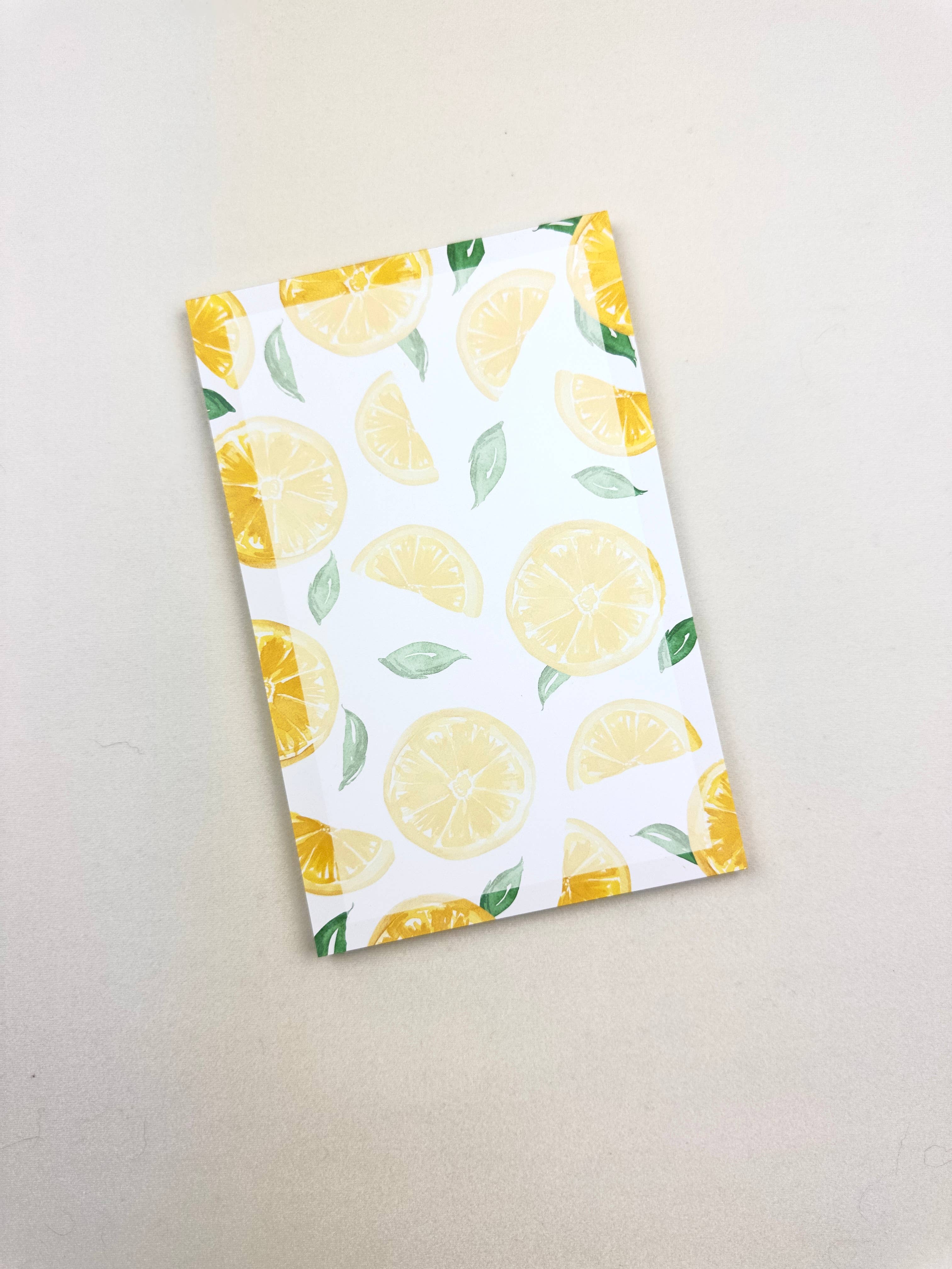 Korynne and Company - Wholesale Notepad - Watercolor Lemon Notepad2