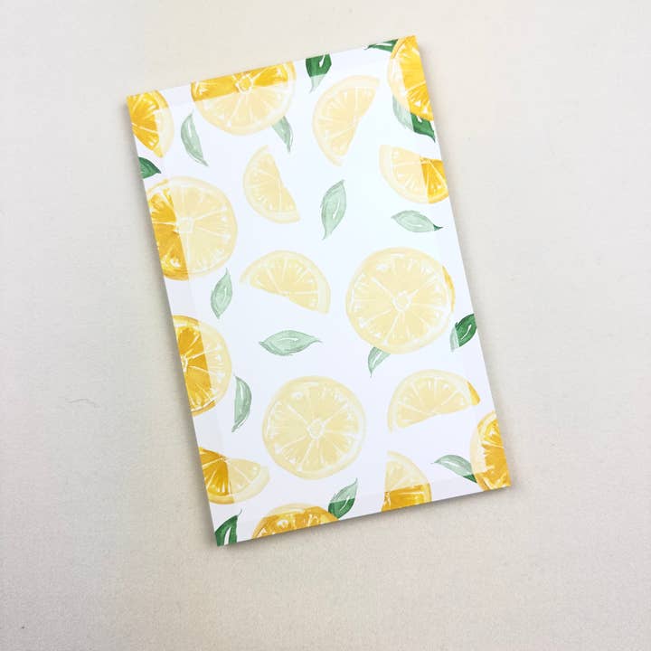 Korynne and Company - Wholesale Notepad - Watercolor Lemon Notepad2