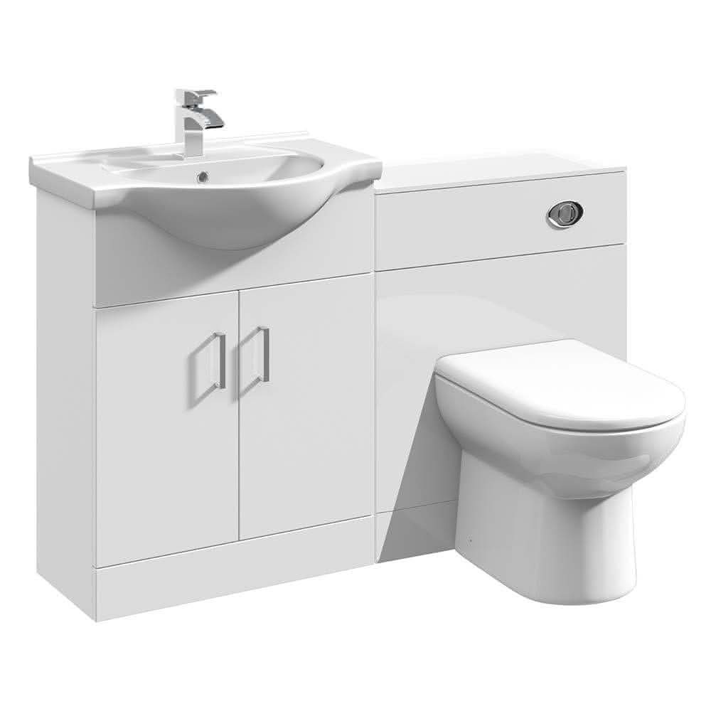 Bathroom4Less – wholesale Cabinet – Bathroom Vanity Furniture Set WC Toilet Seat Unit Pan Cistern - 1250mm0