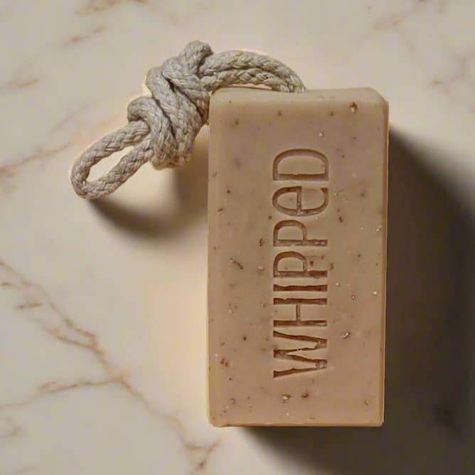 Oatmeal, Milk & Honey Soap On A Rope - Unscented for wholesale by Whipped Bath Co.