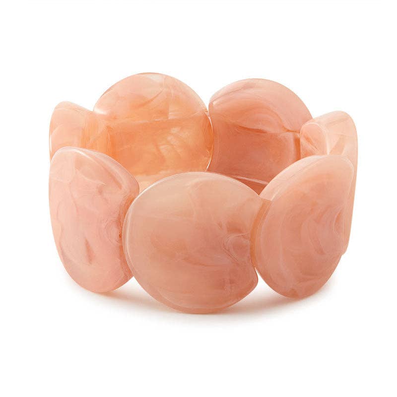 Dipped Shop - Wholesale Bangle Bracelet - Trendy Irregular Texture Acrylic Bangle Bracelet DP25E7670