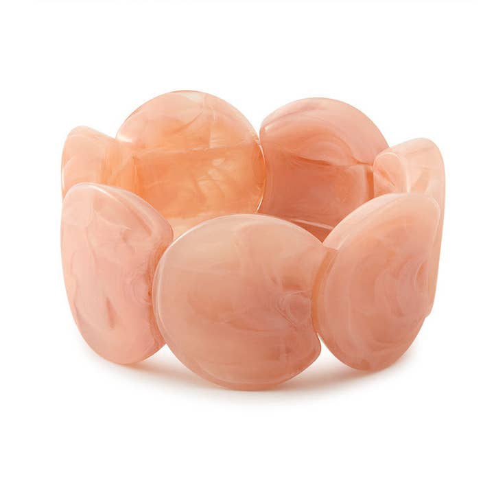 Dipped Shop - Wholesale Bangle Bracelet - Trendy Irregular Texture Acrylic Bangle Bracelet DP25E767