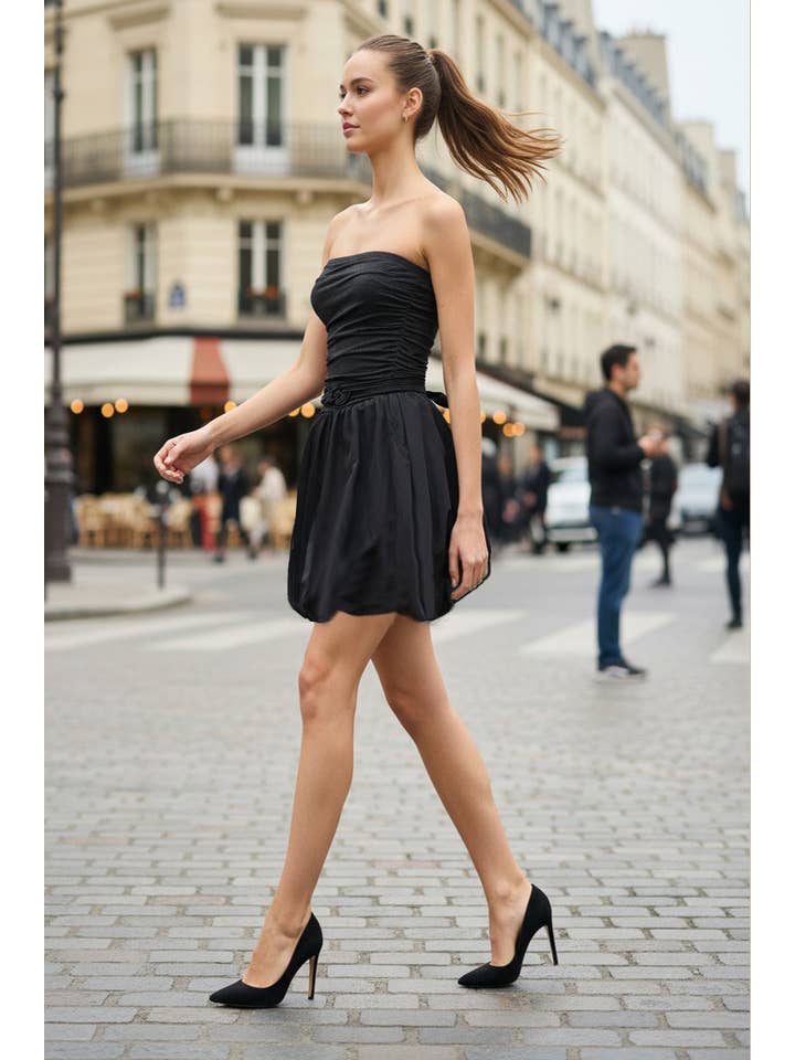 VAVA by Joy Han - Wholesale Dress - Women's - TUBE BUBBLE DRESS W/TWISTED ROPE BELT10