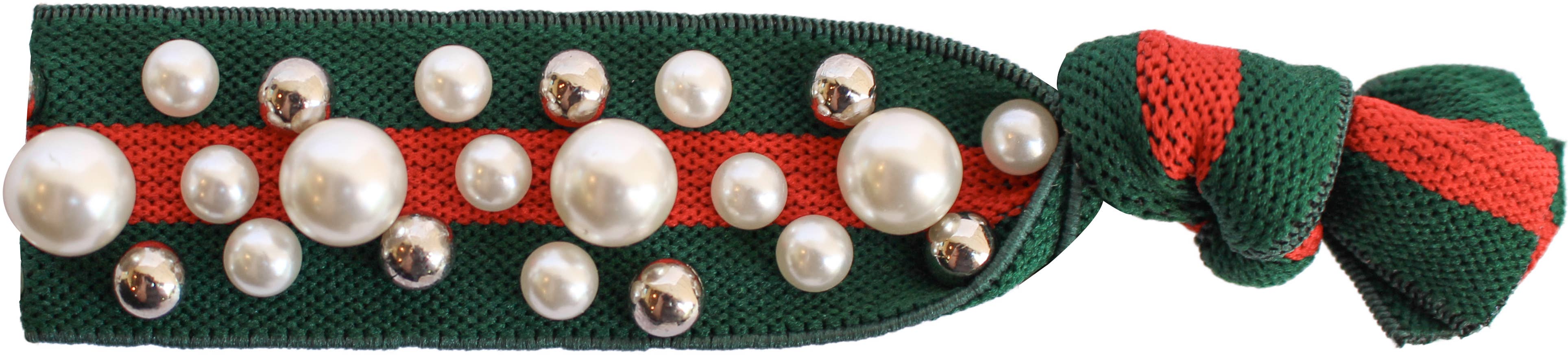 Gemelli – Engroshandel Hårbånd - Dame – Perle Stud Hair Tie7