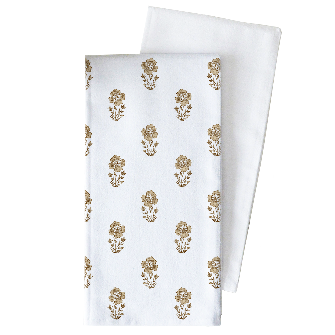 Porter Lane Home - Wholesale Tea Towel - Gold Block Print Tea Towel0