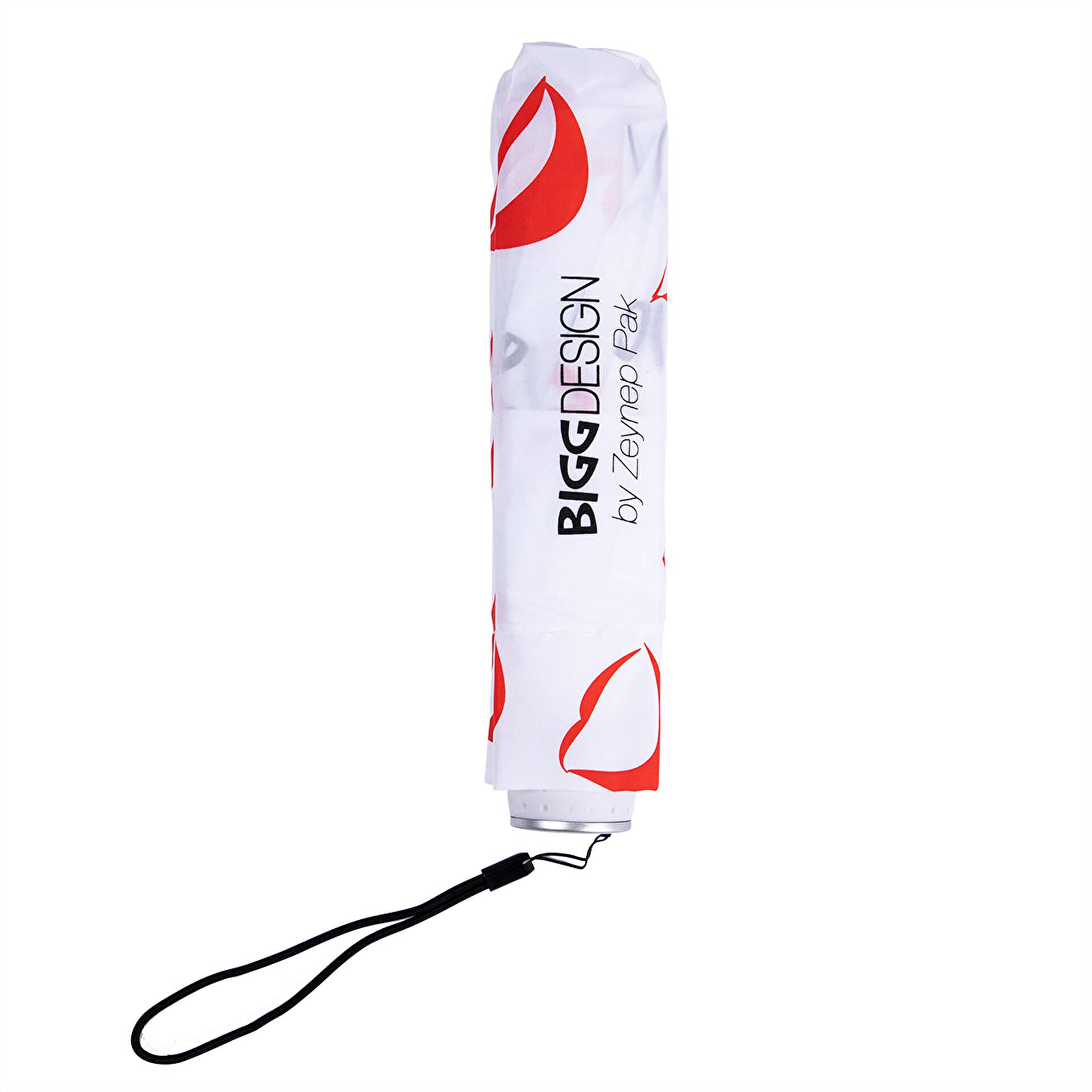 Biggbrands – Engroshandel Paraply - Unisex – Biggdesign Sprog Mini Paraply Hvid4