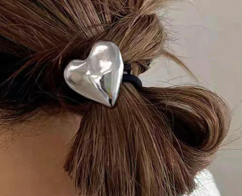 HoopLa - Wholesale Hair Tie - Hair Tie- Pony Tail Jewelry- Puffy SteelJewelry- Steel 14K
8