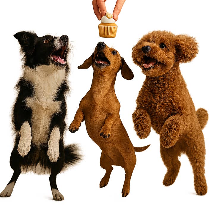 Puppin Cupcake Dog Treats - 12 Count Tray for wholesale by Wagging Dog Bakery