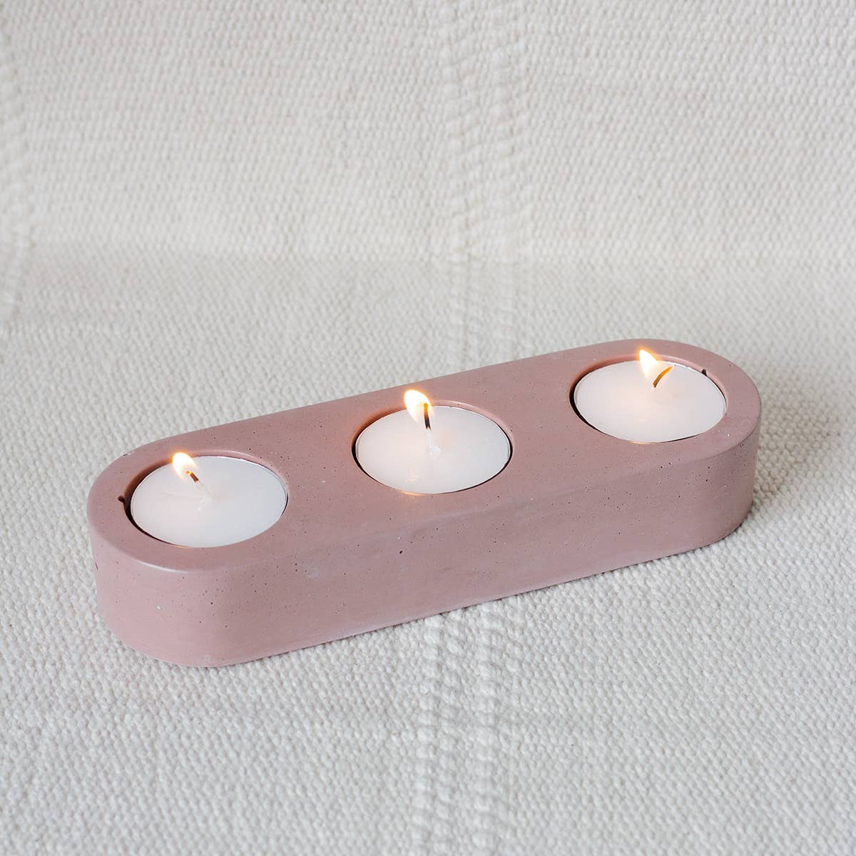 Moderniche - Wholesale Candle Holder - 3 Hole - Concrete Tealight Holder | Table Top Decor4