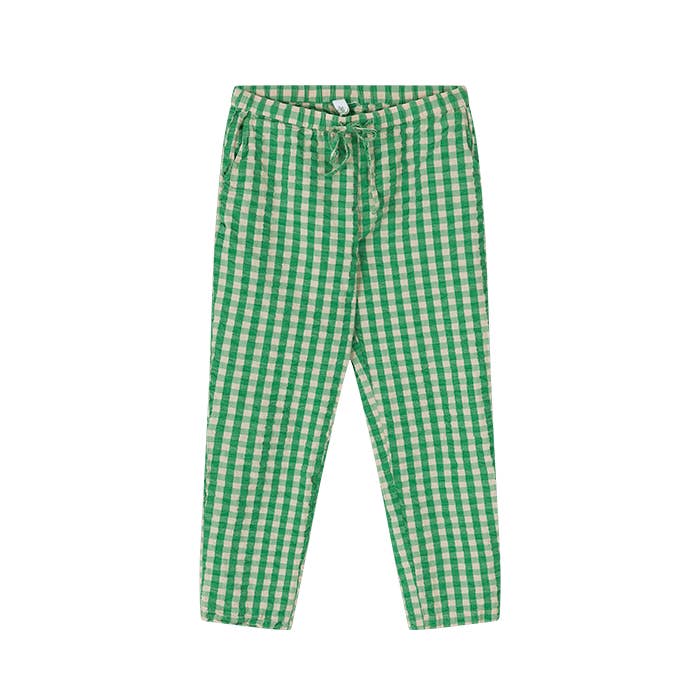 Danish Design Collective - Wholesale Lounge Sweatpants/Joggers - Women's - JUNA - Bæk&Bølge - Barbara Lounge Pants - Green & Sand Plaid