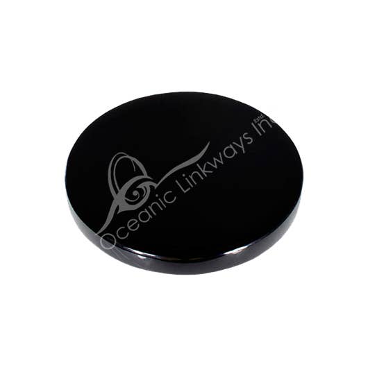 Oceanic Linkways Inc - Wholesale Spiritual Stone/Crystal - (PC)SCRYING MIRROR - OBSIDIAN, BLACK 4"0