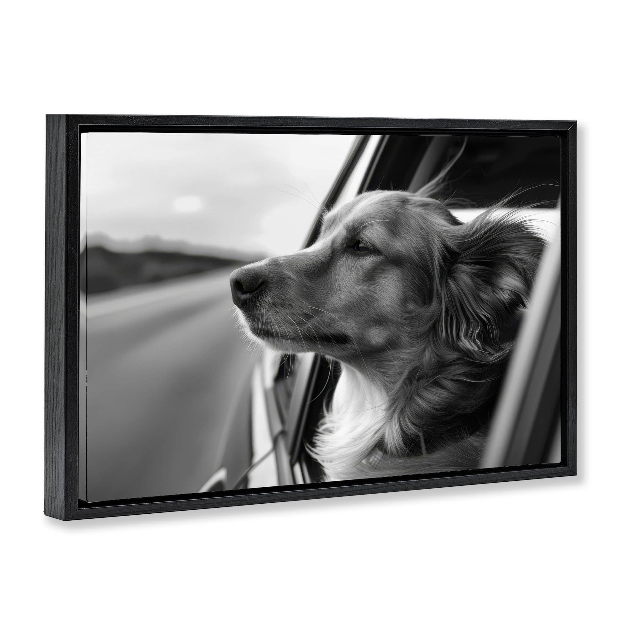 Stupell Industries - Wholesale Wall Sign - Dog Out Car Window - Framed Wall Art19