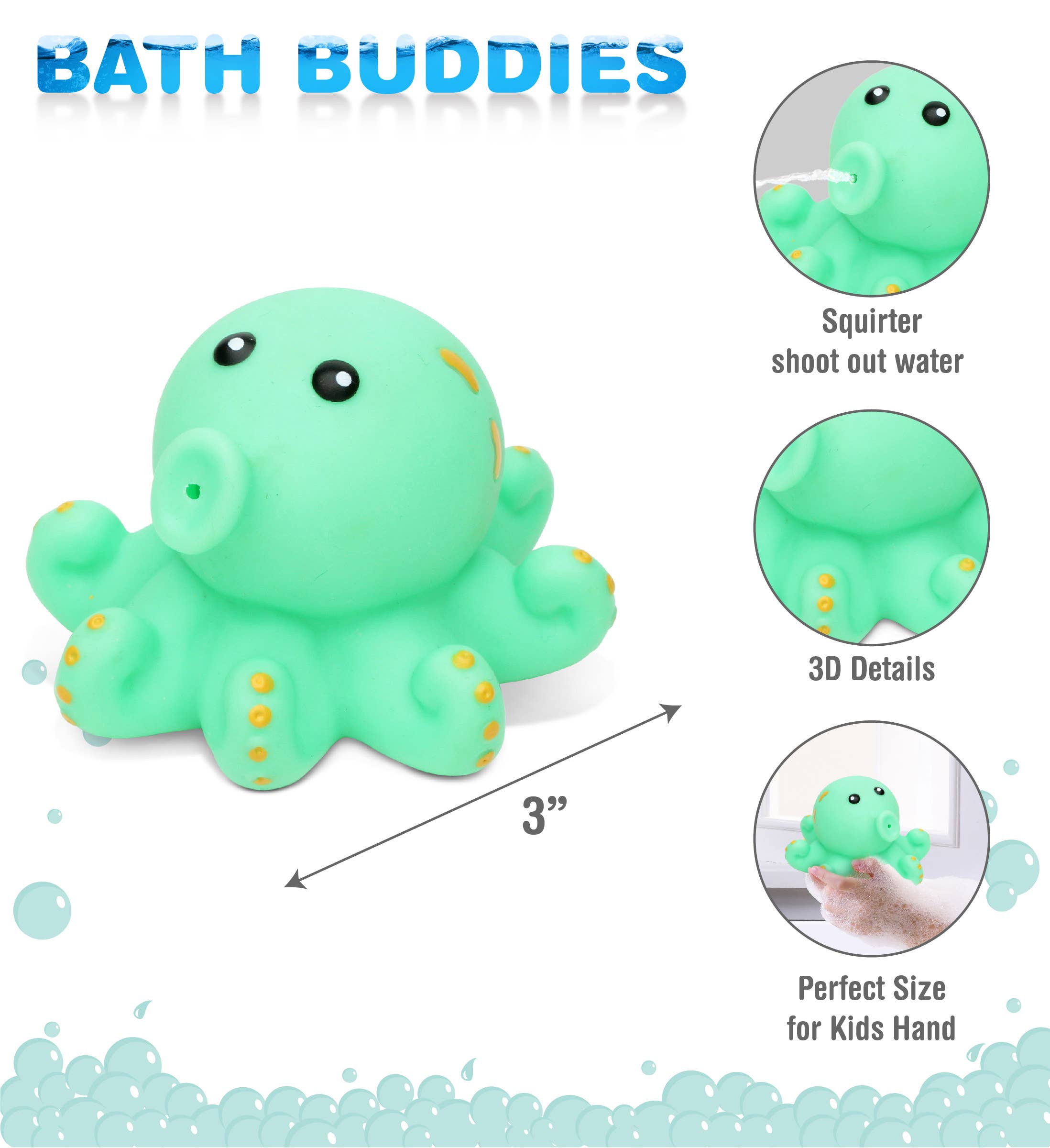 Cota Global – wholesale Bath toy – Baby – Squirter - Octopus1