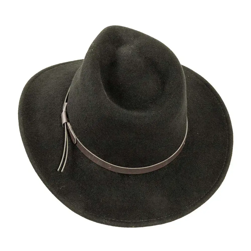 American Hat Makers - Wholesale Fedora - Unisex - Crushable Wool Felt Outback Hat - Style Pathfinder1
