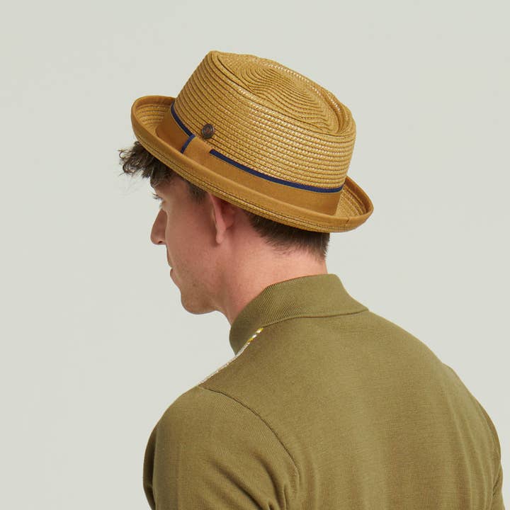Durban Sommar Porkpie Hatt - Senap för wholesale av Dasmarca Hats