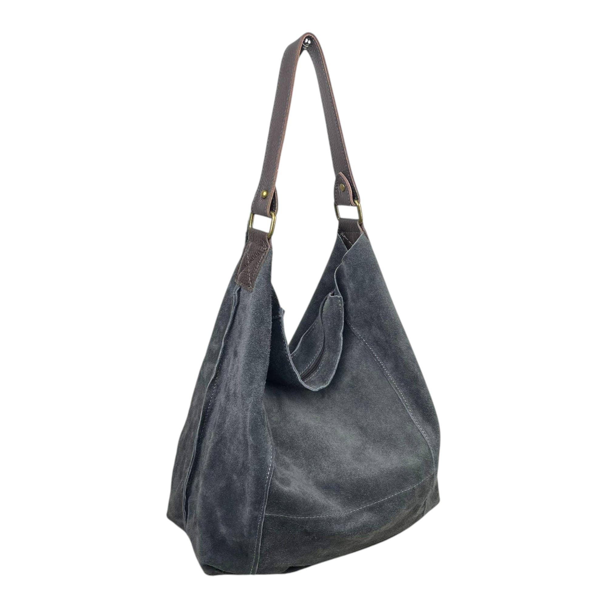 Chenson & Gorett - Wholesale Shoulder Bag - Women's - Large Suede Leather Hobo Bag for Women.5