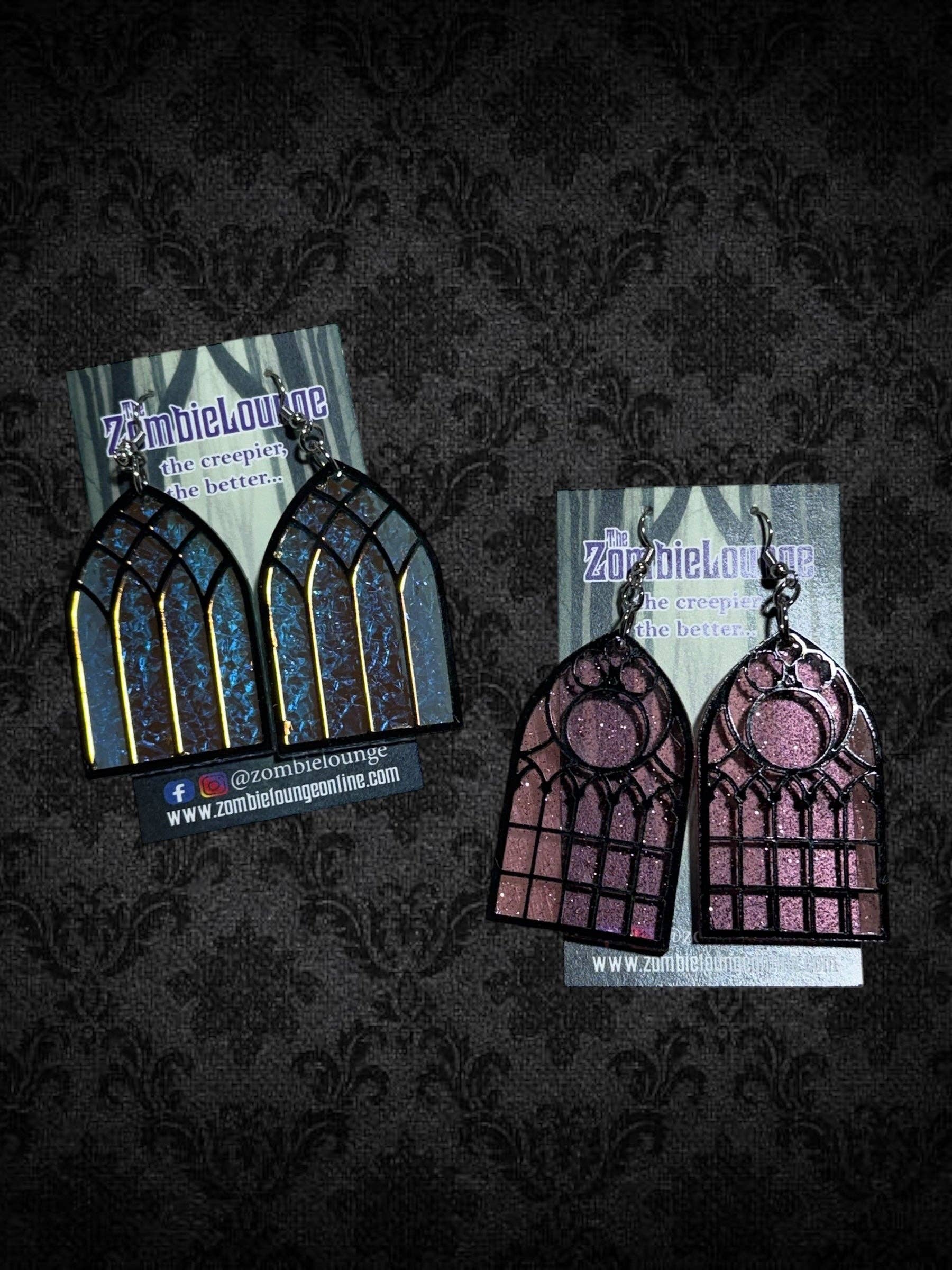 Zombie Lounge Bootique - Wholesale Dangle Earrings - Cathedral Window Earrings0