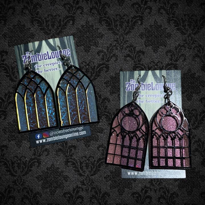 Zombie Lounge Bootique - Wholesale Dangle Earrings - Cathedral Window Earrings