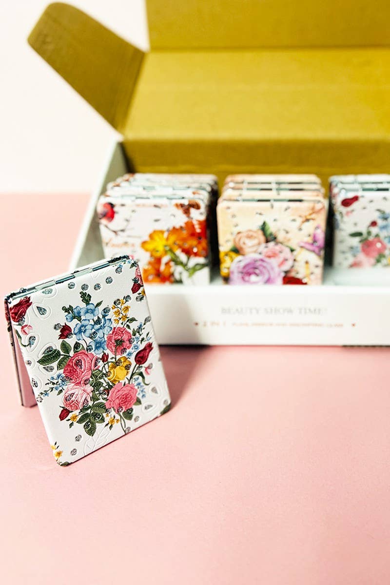 KC Factory - Wholesale Compact Mirror - Mini Cosmetic Folding Mirror 12pcs4